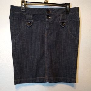 Ladies Boom Boom Dark Denim Skirt size L